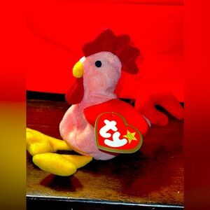 NWT Ty Beanie Babies Teenie Beanie Strut the Rooster from McDonald’s